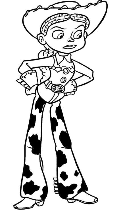 Toy Story Angry Jessie Coloring For Kids Toy Story Coloring Pages