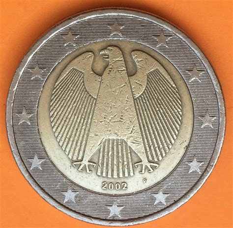 2 Euro Rare 2002 Hit F Eagle Germany Etsy