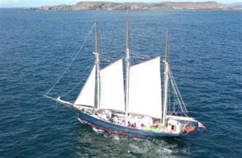 Classic Sailing Schooner On Island Voyages