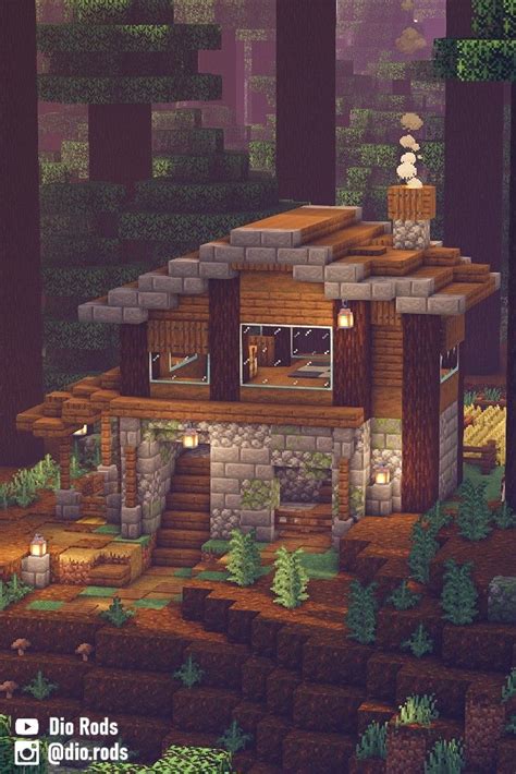 Minecraft Starter House Biome Taiga Spruce Build Minecraft Haus