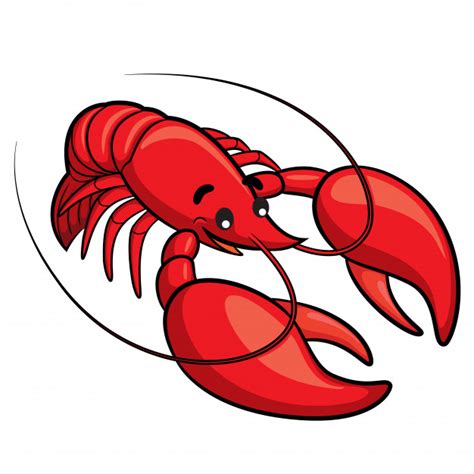 Lobster Cartoon Vector Premium Download