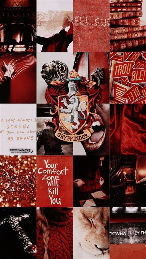 Gryffindor Where The Brave Dwell At Heart Harry Potter Aesthetic