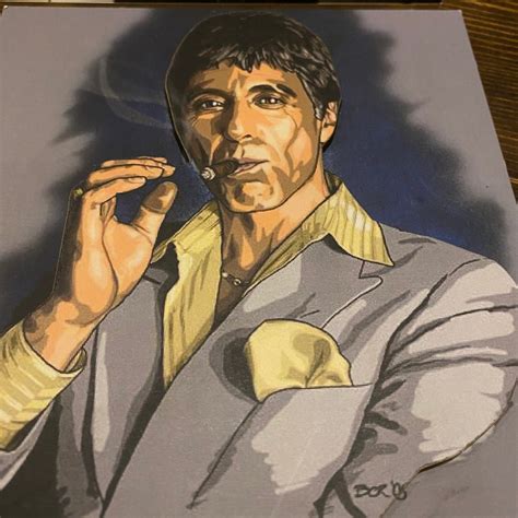 Al Pacino Scarface Movie 3d Embossed Wall Hanging Home Decor Etsy