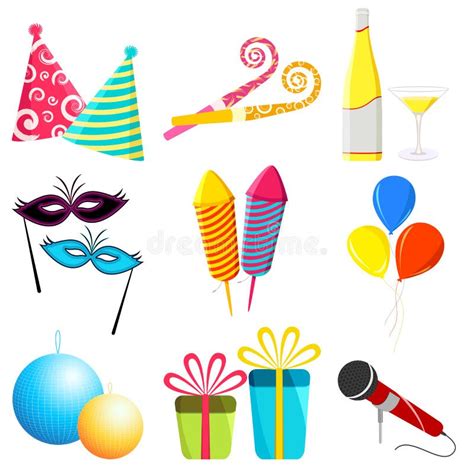 Party Elements Stock Vector Illustration Of Alcohol 18628113