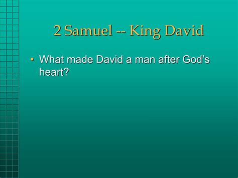 Ppt 2 Samuel King David Powerpoint Presentation Free Download