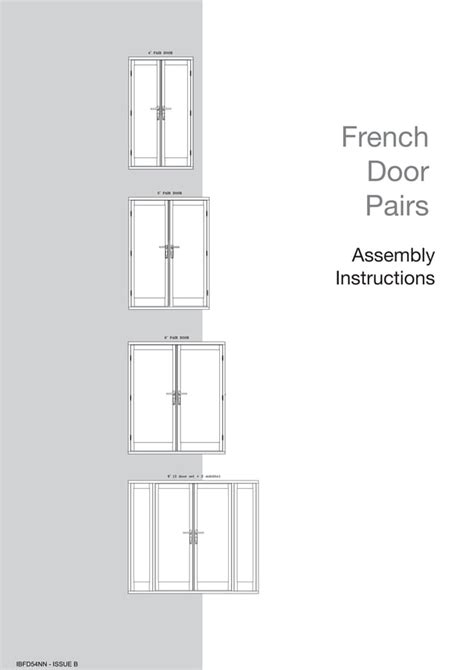 French Door Pairs Assembly Instructions