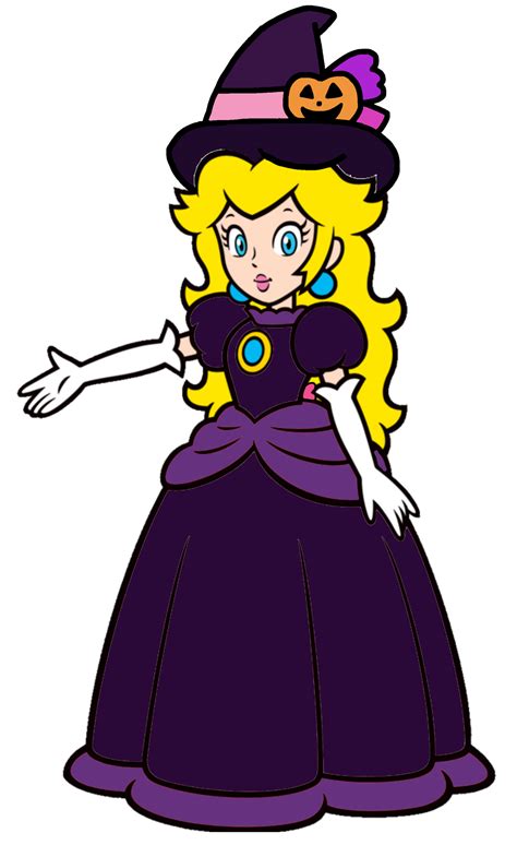 Super Mario Princess Peach Witch Outfit 2d By Joshuat1306 On