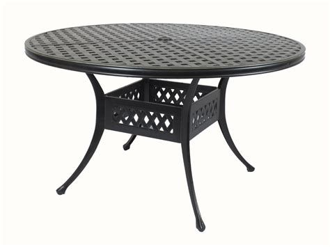 Antique Black Aluminum Patio Table Charissa Cm Ot2125 T Furniture Of