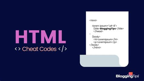 The Ultimate Html Cheat Sheet For Beginners Update