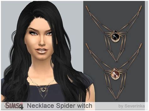 Severinkas Necklace Spider Witch Womens Necklaces Spider Necklace