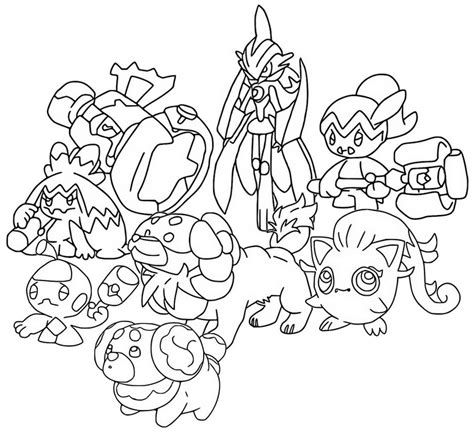 Coloring Page Popular Pokémon Scarlet And Violet 2023 Fairy Type 6