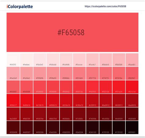 Pantone Red 032 U Color Hex Color Code F65058 Information Hsl