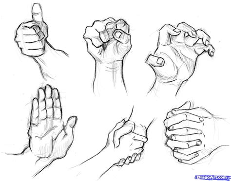 How to Draw Realistic Hands, Draw Hands, Step by Step, Hands, People, FREE Online Drawing 