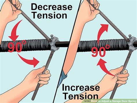 Replacing a garage door spring is not as easy as it seems. How to Adjust a Garage Door Spring (with Pictures) - wikiHow