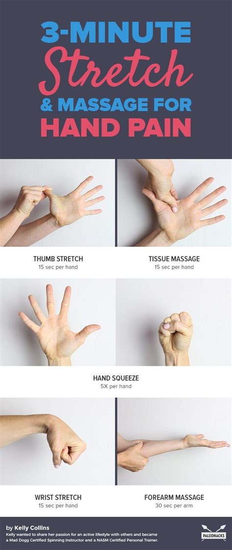 3 Minute Stretch And Massage For Hand Pain Hand Exercises For Arthritis