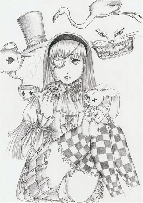 Alice In Wonderland Sketch By Wredotanaczelna On Deviantart