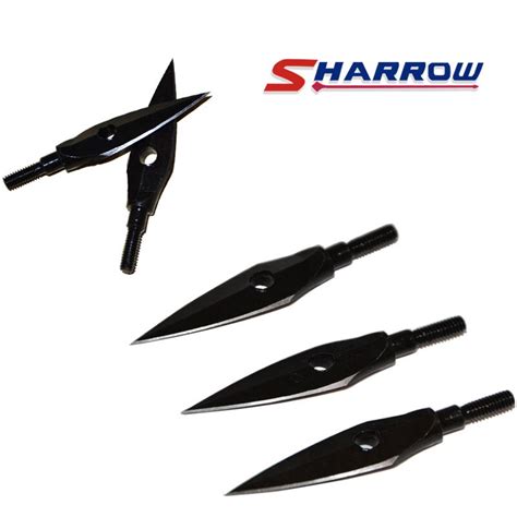 Sharrow Archery Traditional Arrowhead 4 Pieces Stainless Steel Arrow