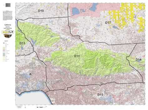 California Deer Hunting Zone D11 Map By Huntdata Llc Avenza Maps