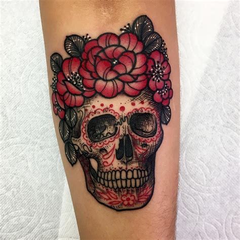 Pin By Taylor Heinz On Tattoos Skull Tattoo Tattoos Sugar Skull Tattoos