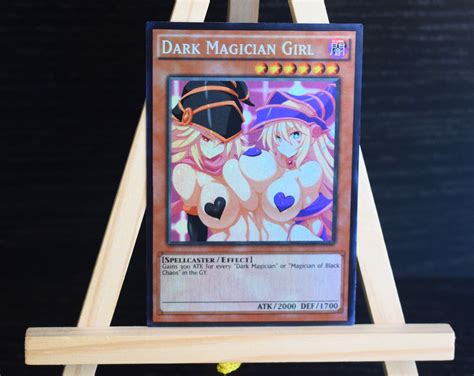 Dark Magician Girl V2 Yugioh Holo Orica Proxy Sexy Custom Card Etsy