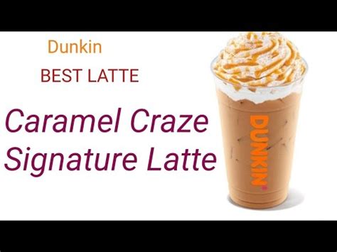 How To Make Dunkin Caramel Craze Iced Signature Latte Dunkin Caramel
