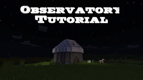 Minecraft Observatory Tutorial YouTube