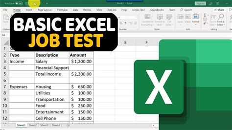 How To Master Basic Excel Assessment Job Test For Employment Youtube