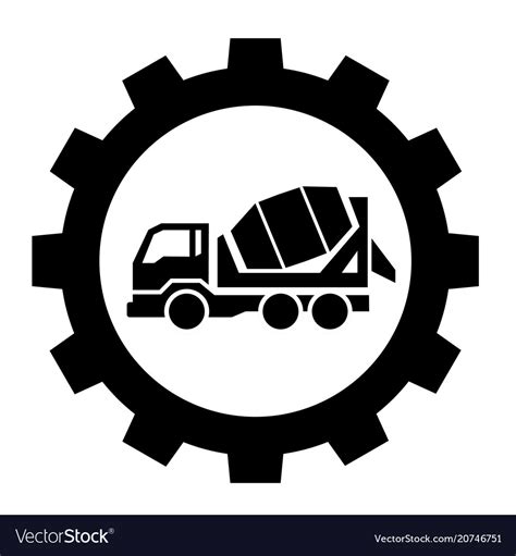 Cement Industry Icon Royalty Free Vector Image