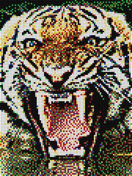 Pixel Art Tigre Id Es Et Designs Pour Vous Inspirer En Images