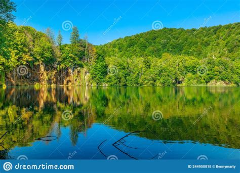 Galovac Lake In Plitvice Lakes National Park Stock Photo Image Of