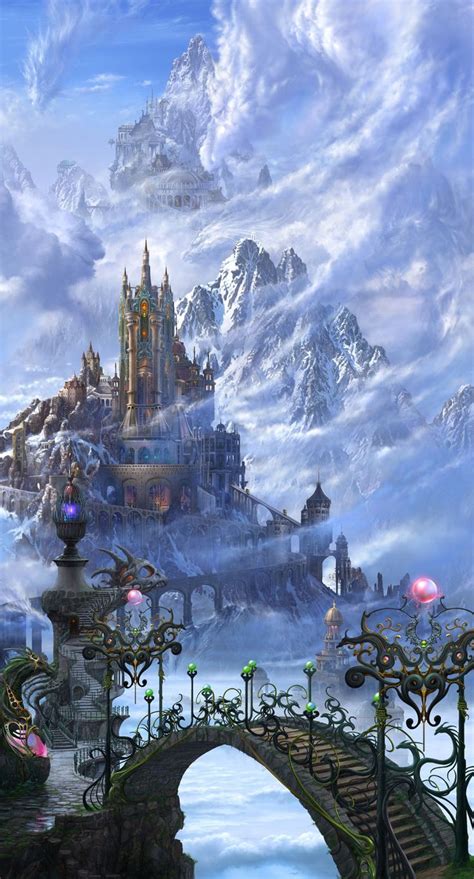 The Faerie Realm Fantasy Landscape Fantasy Castle Fantasy Art