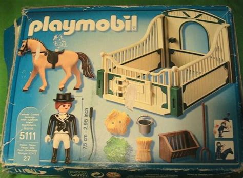 Playmobil German Sport Horse With Dressage Stable And Rider Ebay
