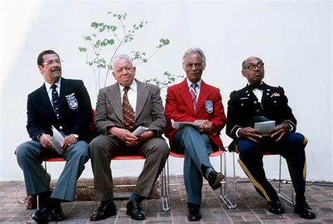 Members Of The Original Tuskegee Airmen A Group Of Distinguished Black