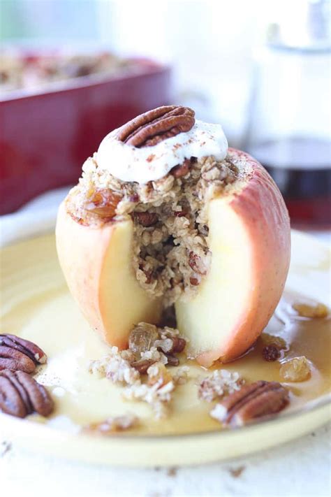 Stuffed Baked Apples With Oatmeal Abbeys Kitchen