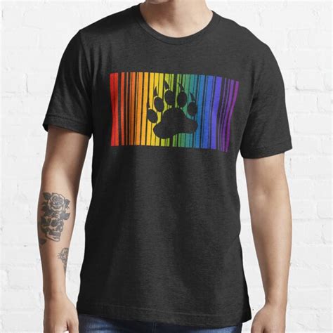 gay bear paw barcode t shirt for sale by sleazoid redbubble woof t shirts gay bear t