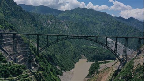 Worlds Highest Railway Bridge Over Chenab In Jandk Is Now Open