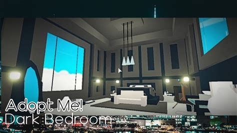 Dark Bedroom Styled Speed Build Adopt Me Youtube