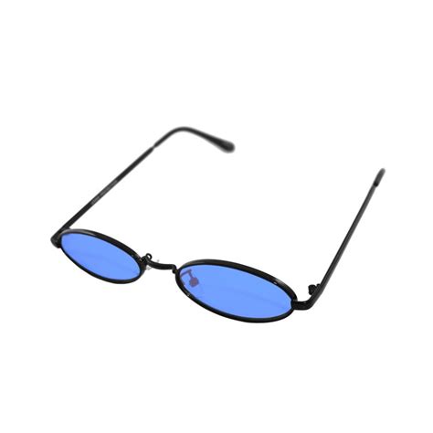 slim retro 90 s color tone oval sunglasses etsy