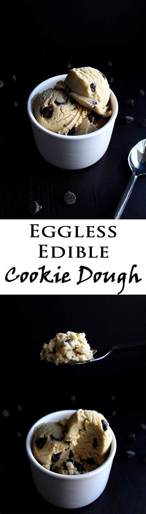 My recipe is still a sweet treat for kids and adults alike even though it's almost sugar free. Eggless Edible Cookie Dough with Chocolate Chips | Recipe | Cookie dough