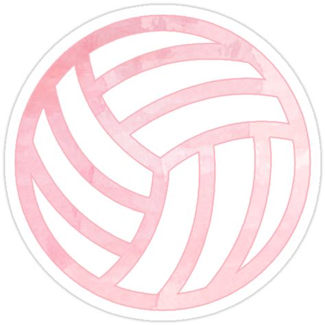 Pink Volleyball Stickers By Hcohen2000 Redbubble