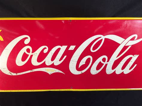 Vintage Coca Cola Advertising Sign Made In Canada In 1940 By St