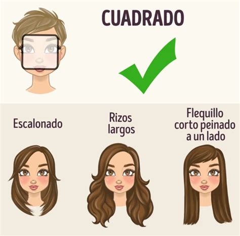 Cómo elegir el peinado ideal según la forma de tu rostro Easy hair cuts Face shapes Hair styles