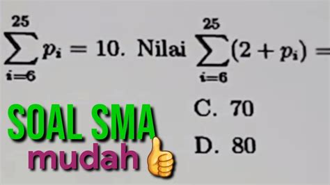 Notasi Sigma Matematika Sma Part Youtube