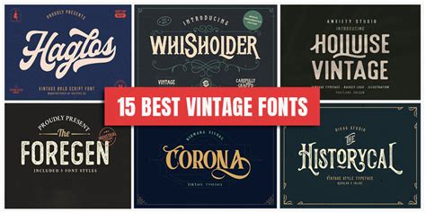 15 Best Vintage Fonts That Every Designer Must Know