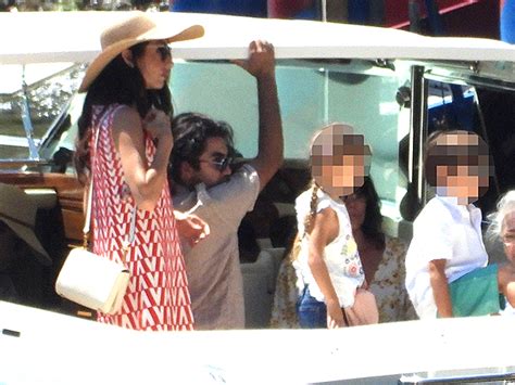 George Clooney Joins Amal And Their Twins For A Boat Ride In Italy Hollywood Life