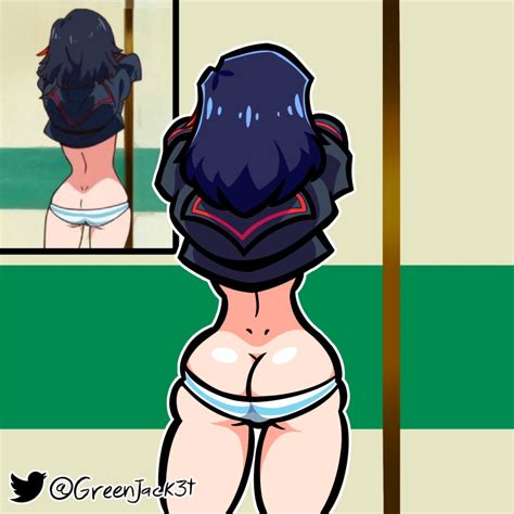 Rule 34 Ass Ass Cleavage Background Behind View Blue Hair Butt Crack Canonical Scene Green