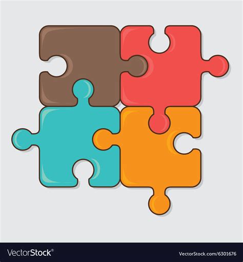 Puzzle game design Royalty Free Vector Image - VectorStock