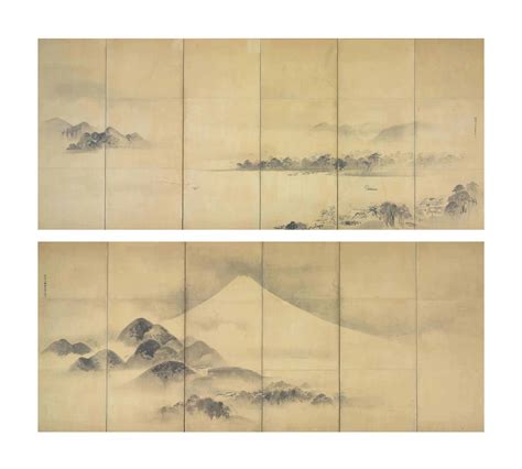 Mount Fuji And Miho No Matsubara Kano Tanyu 1602 1674