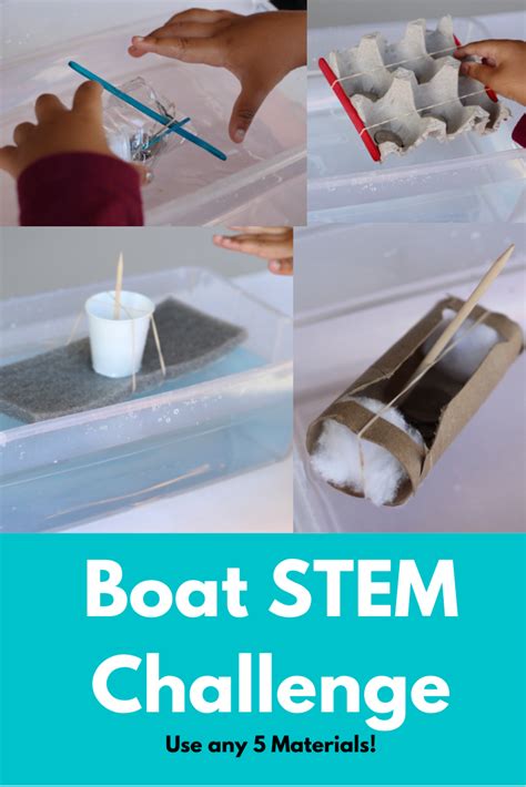 Perfect Boat Stem Challenge Using Any 5 Materials From Home