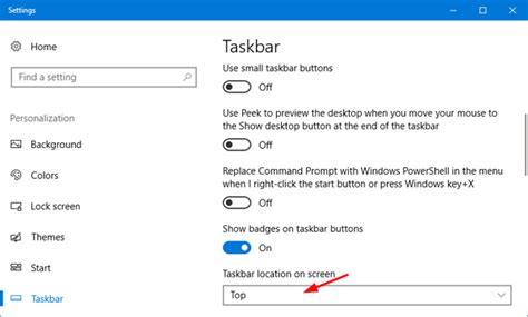 How To Change The Taskbar Location In Windows 10 Riset